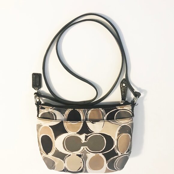 COACH Signature Satin Petite Crossbody - Picture 2 of 4